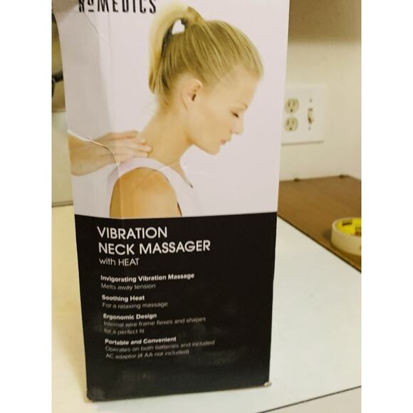 HoMedics Brown Neck Massager with Soothing Heat Vibration Therapy NMSQ-210 - Picture 2 of 7